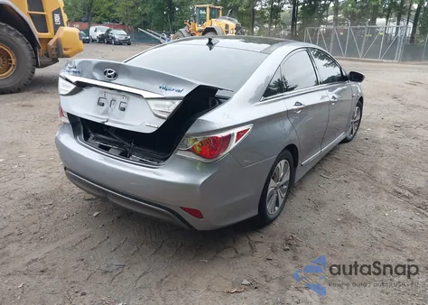 2015 Hyundai Sonata Hybrid Limited z USA, uszkodzony, nr VIN KMHEC4A49FA129813